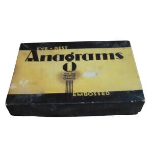 Eye Rest Anagrams for All Word Games Embossing Co #3015 90 Tiles DMG